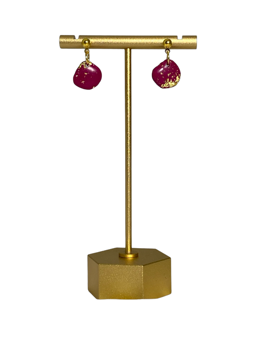 Moonrock Squoval Earrings Mini Gold