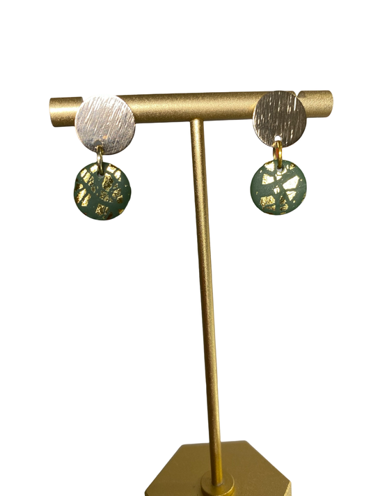 Gold Dust Double Disc Hunter Green & Gold